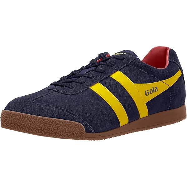 Amazon | Gola メンズ ハリアー スニーカー, ネイビー/サン/レッド